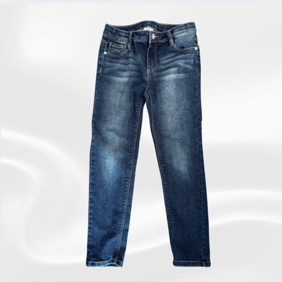 Girls Member’s Mark Skinny Jeans Size 6/6X | Dark Wash Stretch Denim Pants - Picture 1 of 5